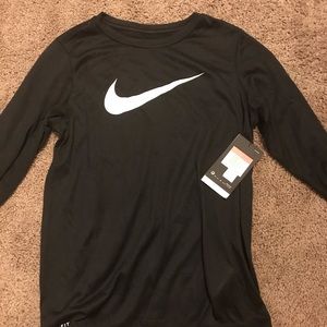 Nike long-sleeve Dri-fit shirt.